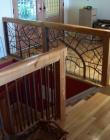 Banister with Wrought Iron Detail